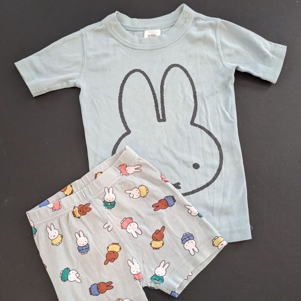 Hanna Andersson Miffy Boys Shorts Pajama Set Size 5 (110) Organic Cotton